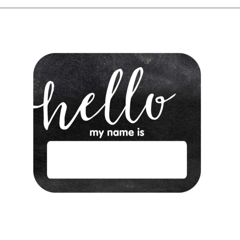 Schoolgirl Style Industrial Chic Name Tags, 40 pcs